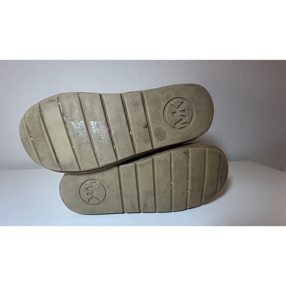 MICHAEL KORS Shyla Shearling Mid Calf Tan Faux Fur Boots Women's SIZE 5 - Picture 9 of 9